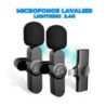 Micrófono doble inalámbrico de solapa con entrada lightning 2.4g / adp.w3.ip