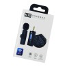 Micrófono inalámbrico de solapa con receptor bluetooth y entrada auxiliar / wireless microphone / k35