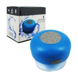 Mini bocina redonda bluetooth con ventosa para baño, variedad de colores / bs039 / zy-bts06 / lu5363