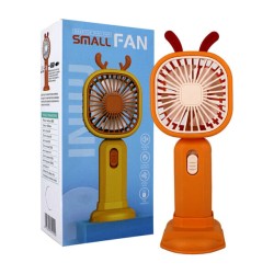 Ventilador portátil con soporte para teléfono celular y orejitas, variedad de diseños y colores / small fan / fs-0221