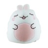 Peluche de conejo blanco kawaii con cojín de viaje integrado, 32cm / la bella pandita / 488k