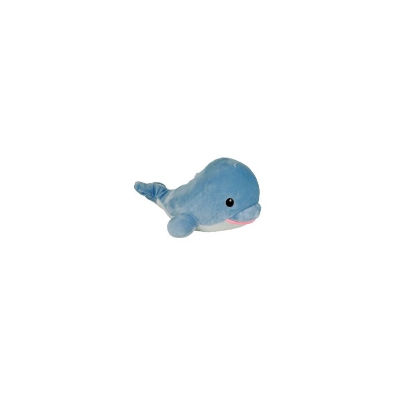 Peluche afelpado pequeño 24cm de ballena con ventosa para colgar, variedad de colores / mr-530037
