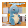 1pza Peluche suave en forma de dinosaurio 40cm, variedad de colores / jug.bz16.40cm