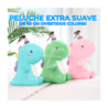 1pza Peluche suave en forma de dinosaurio cumpleañero, variedad de colores 40cm / jug.bz17.40cm