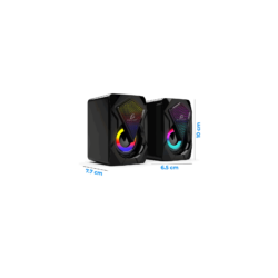 Altavoces led rgb de escritorio con control de volumen / bc.x2