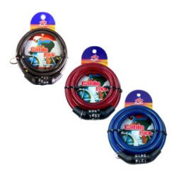 Candado heng lian para bicicleta con combinación numérica de 4 cifras, variedad de colores / cable lock / hl-cpb8855