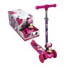 Scooter patín del diablo infantil ajustable, 3 ruedas con luces y figura 3d con diseño de minnie mouse / 3w scooter 3d / 10788