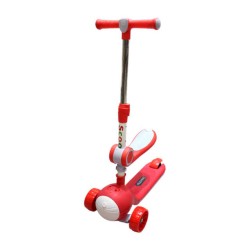 Scooter infantil montable en forma de gato con asiento, luz y sonido, variedad de colores / sm929