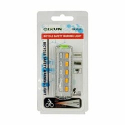 Luz trasera recargable de advertencia para bicicleta / qx-w10 / li156