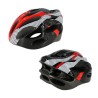 Casco estampado para bicicleta con boton de luz roja para alerta / t-606-df001
