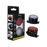 Set 2 luces para bicicleta delantera y trasera recargables xa-313