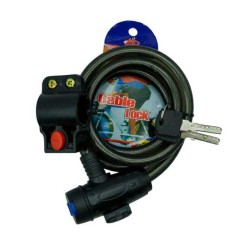 Candado con cadena para bicicleta, variedad de colores / hl-cpb5736