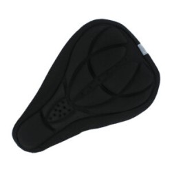 Funda cojín liso con detalles reflectivo para asiento de bicicleta, variedad de colores / t-606-x10