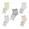 Par de calcetines lisos para bebé bbs de algodón, variedad de colores / gxj-711 / 0-6 / 587117
