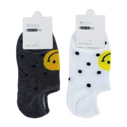 Par de calcetines cortos bbs con estampado para dama, variedad de modelos / 312288 / wq-8609