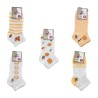 Par de calcetines tobilleros bbs con diseño de frutas para dama, variedad de modelos / dw8701