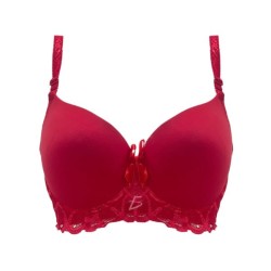 Brasier con encaje de espalda 3 broches, variedad de colores y tallas / rop.32