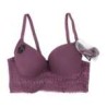 Brasier liso copa c con efecto push up con encaje y tirantes ajustables + tirantes de repuesto, variedad de tallas y colores / s