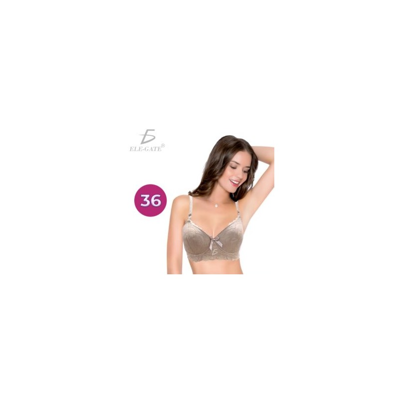 Brasier con encaje bordado y efecto push up, variedad de colores y tallas / rop.34