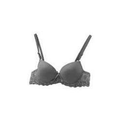 Brasier liso copa a con efecto push up con encaje y tirantes ajustables, variedad de tallas y colores / su bella lenceria 627