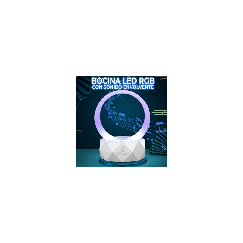 Bocina bluetooth con luz led rgb y sonido envolvente / bc.ly-y1