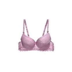 Brasier con encaje trasparentes de espalda copa completa, variedad de colores y tallas / rop.46