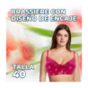 Brasier con diseño de flores y encaje con tirantes ajustables, variedad de colores y tallas / rop.43