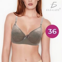 Brasier con encaje copa completa slight push up y tirantes ajustables, variedad de colores y tallas / rop.35