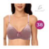 Brasier con encaje copa completa slight push up y tirantes ajustables, variedad de colores y tallas / rop.35