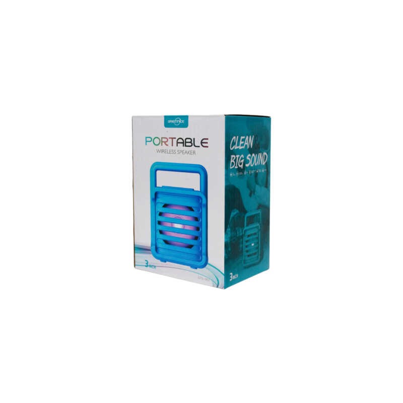 Bocina bluetooth greatnice de 6 pulgadas con luz rgb y puerto usb y sd / portable wireless speaker / gts-1951