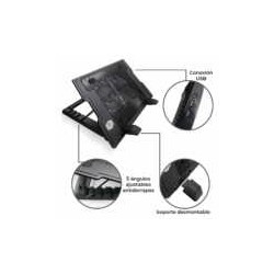 Base enfriadora con 2 ventiladores para laptop