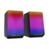 Par de altavoces bocinas ele-gate con luz rgb y entrada auxiliar para computadora / bc.l5