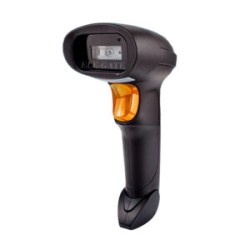 Escáner de código de barras inalámbrico recargable 2d con cable usb