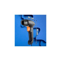 Escáner de código de barras inalámbrico recargable 2d con cable usb