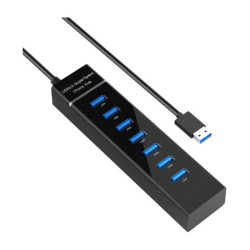 Hub usb 3.0 con 7 puertos usb con indicador led / 11622