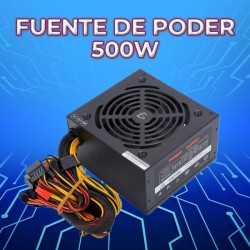 Fuente de alimentación ele-gate para pc con ventilador de 500w / ch.49.500w
