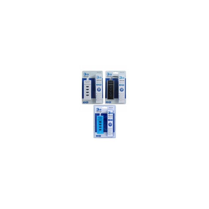 Hub led 3.0 con 4 puertos usb 5gbps, 30cm / 11381 / 11621