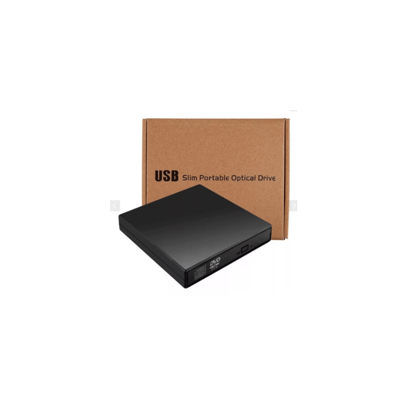 Grabador Quemador Externo Cd Lector Dvd Slim Usb Laptop Pc