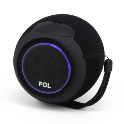 Bocina bluetooth fol de 3 pulgadas con radio fm, luz y ranuras para usb y micro sd / c25