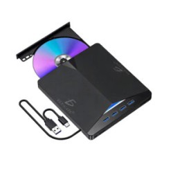 Grabador de cd, vcd, dvd + 4 hub lector usb3.0, ranura para micro sd y tf