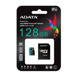 Memoria microsdxc premier pro adata clase 10 con capacidad de 128gb-100mbs / ausdx128gui3v30sa2-ra1