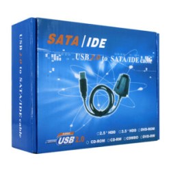 Cable convertidor para disco duro de entrada sata a entrada ide por usb 2.0 / usb 2.0 to sata/ide cable