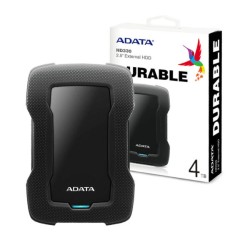 Unidad de disco duro externo 2.5 hdd adata color negro versión hd330 durable uso rudo con puerto usb 3.2 y capacidad de 4tb