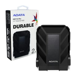 Unidad de disco duro externo 2.5 hdd adata color negro versión hd710 pro durable uso rudo con puerto usb 3.1 y capacidad de 2tb 