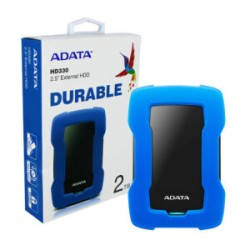 Unidad de disco duro externo 2.5 hdd adata color azul negro versión hd330 durable uso rudo con puerto usb 3.1 y capacidad de 2tb