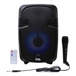 Bocina bluetooth fol portátil con luz led y micrófono fm/usb/tf 6.5 fs-l167