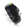 Bocina altavoz bluetooth moreka+ ipx6 con luz rgb y correa, variedad de diseños / a20