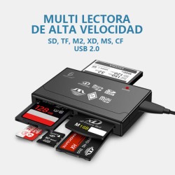 Mutilector Externo Memorias A Usb 2.0 Micro SD