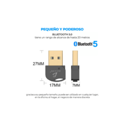 Mini Adaptador Bluetooth 5.0 Usb 3.0 Computadora Pc