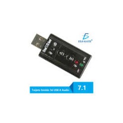 Adaptador Usb 2.0 Tarjeta De Sonido 7.1 Canales Audio 3d Pc